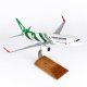 1/100 Ölçek, THY Bursa Spor Logolu B737-800 Yolcu Uçağı, Sergilemeye Hazır Ahşap Standlı Model