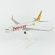 1/100 Ölçek, Pegasus 737-800 Yolcu Uçağı, Sergilemeye Hazır Plastik Standlı Model