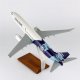 1/100 Ölçek THY Adana Demir Spor Logolu B737-800 Yolcu Uçağı, Sergilemeye Hazır Ahşap Standlı Model