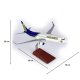 1/100 Ölçek, THY Ankara Gücü Logolu B737-800 Yolcu Uçağı, Sergilemeye Hazır Ahşap Standlı Model