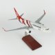 1/100 Ölçek, THY Balıkesir Spor Logolu B737-800 Yolcu Uçağı, Sergilemeye Hazır Ahşap Standlı Model