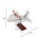 1/100 Ölçek, THY Balıkesir Spor Logolu B737-800 Yolcu Uçağı, Sergilemeye Hazır Ahşap Standlı Model