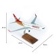 1/100 Ölçek, THY Kayseri Spor Logolu B737-800 Yolcu Uçağı, Sergilemeye Hazır Ahşap Standlı Model