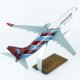 1/100 Ölçek, THY Trabzon Spor Logolu B737-800 Yolcu Uçağı, Sergilemeye Hazır Ahşap Standlı Model