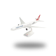 1/200 Ölçek, B777-300ER Turkish Airlines TC-Izmir, Sergilemeye Hazır Plastik Kaideli Model Yolcu Uçağı Herpa