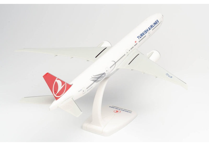1/200 Ölçek, B777-300ER Turkish Airlines TC-Izmir, Sergilemeye Hazır Plastik Kaideli Model Yolcu Uçağı Herpa