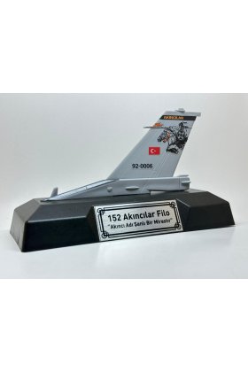 Türk Hava Kuvvetleri Akıncılar "152. Akıncılar Filo"  F-16 Rudder Modeli (Kaideli) Montajlı