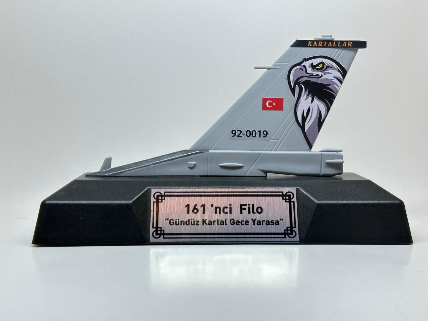 Türk Hava Kuvvetleri 161. Kartallar Filo F-16 Rudder Modeli (Kaideli) - "Gündüz Kartal, Gece Yarasa