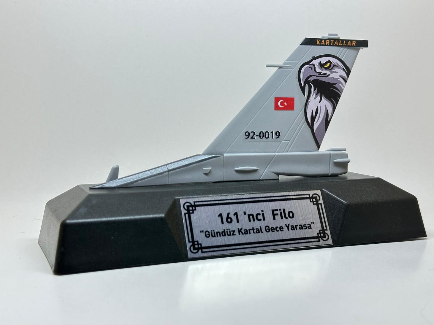 Türk Hava Kuvvetleri 161. Kartallar Filo F-16 Rudder Modeli (Kaideli) - "Gündüz Kartal, Gece Yarasa