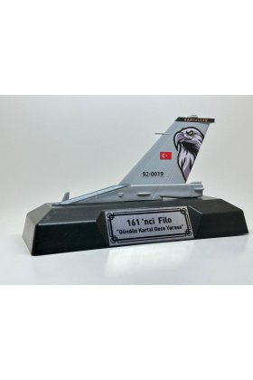 Türk Hava Kuvvetleri 161. Kartallar Filo F-16 Rudder Modeli (Kaideli) - "Gündüz Kartal, Gece Yarasa