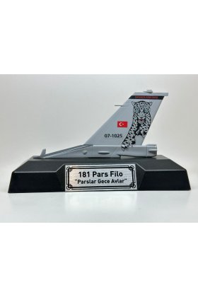 Türk Hava Kuvvetleri 181. Pars Filo F-16 Rudder Modeli (Kaideli) - "Parslar Gece Avlar, Savaşçıların Üssü