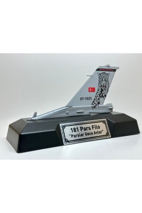 Türk Hava Kuvvetleri 181. Pars Filo F-16 Rudder Modeli (Kaideli) - "Parslar Gece Avlar, Savaşçıların Üssü