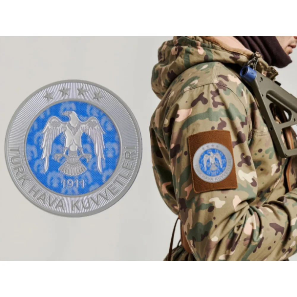 3 Boyutlu Türk Hava Kuvvetleri 1911 Kartal Figür Dijital TPU Peç Arma