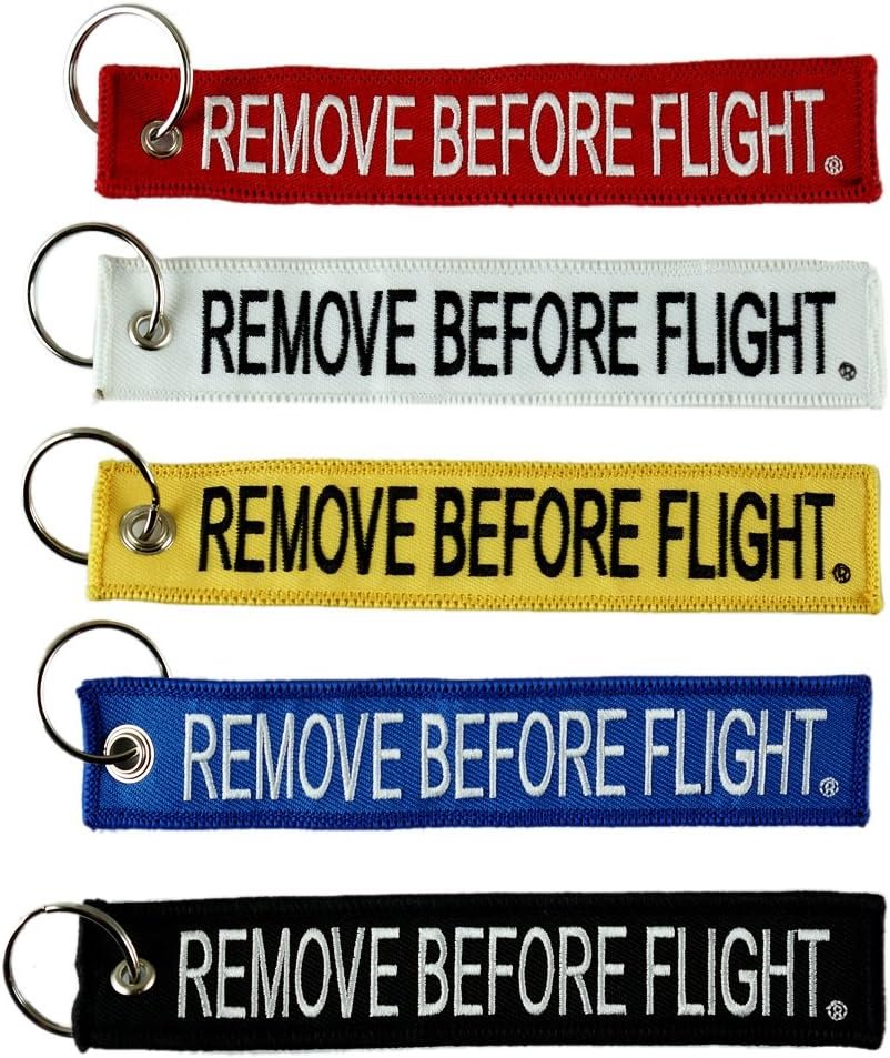 Kırmızı Remove Before Flight Bez Anahtarlık 