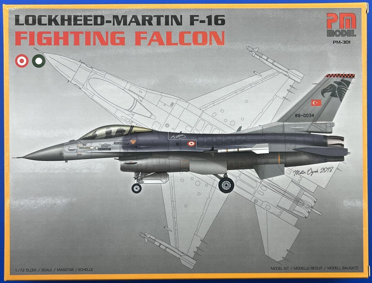 Lockheed-Martin F-16 Fighting Falcon – 1/72 Ölçek Avcı Uçağı Model Kiti (Demonte) PM-301