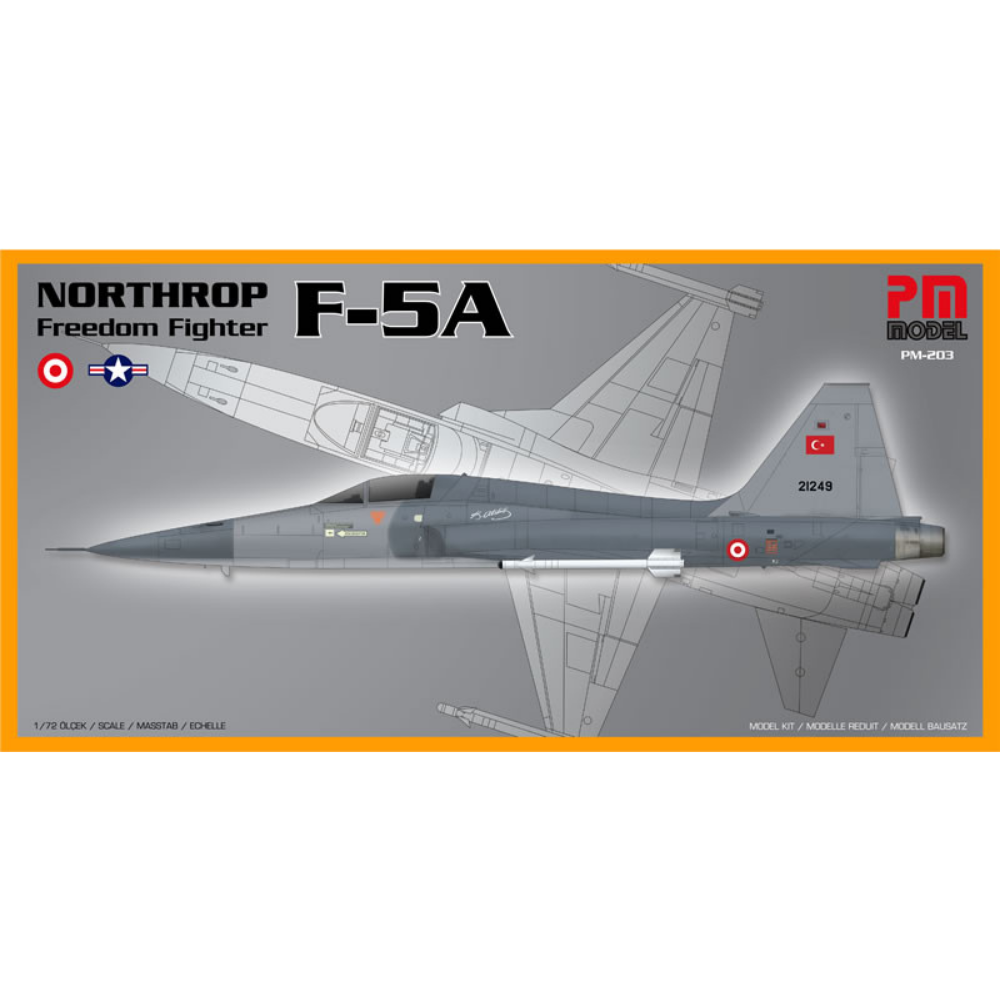 Northrop Freedom Fighter  F-5A 1/72 Eğitim Uçağı Demonte Plastik Maketi PM Model 203 