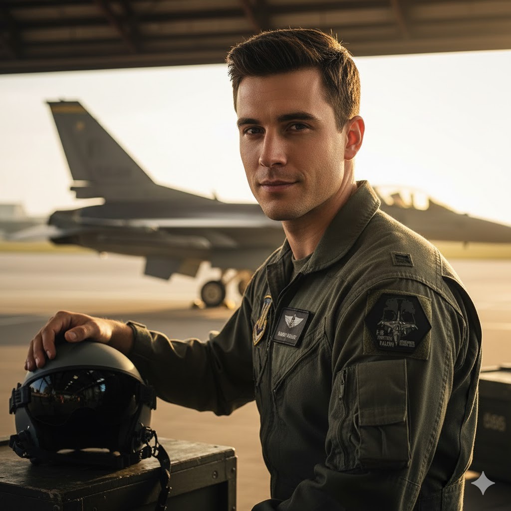 F-16 Fighting Falcon Altıgen Siyah PVC  TPU Peç Patch Arma