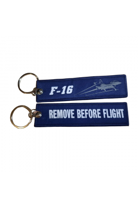 F-16 Remove Before Flight Lacivert Bez Anahtarlık 