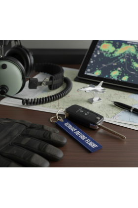 F-16 Remove Before Flight Lacivert Bez Anahtarlık 