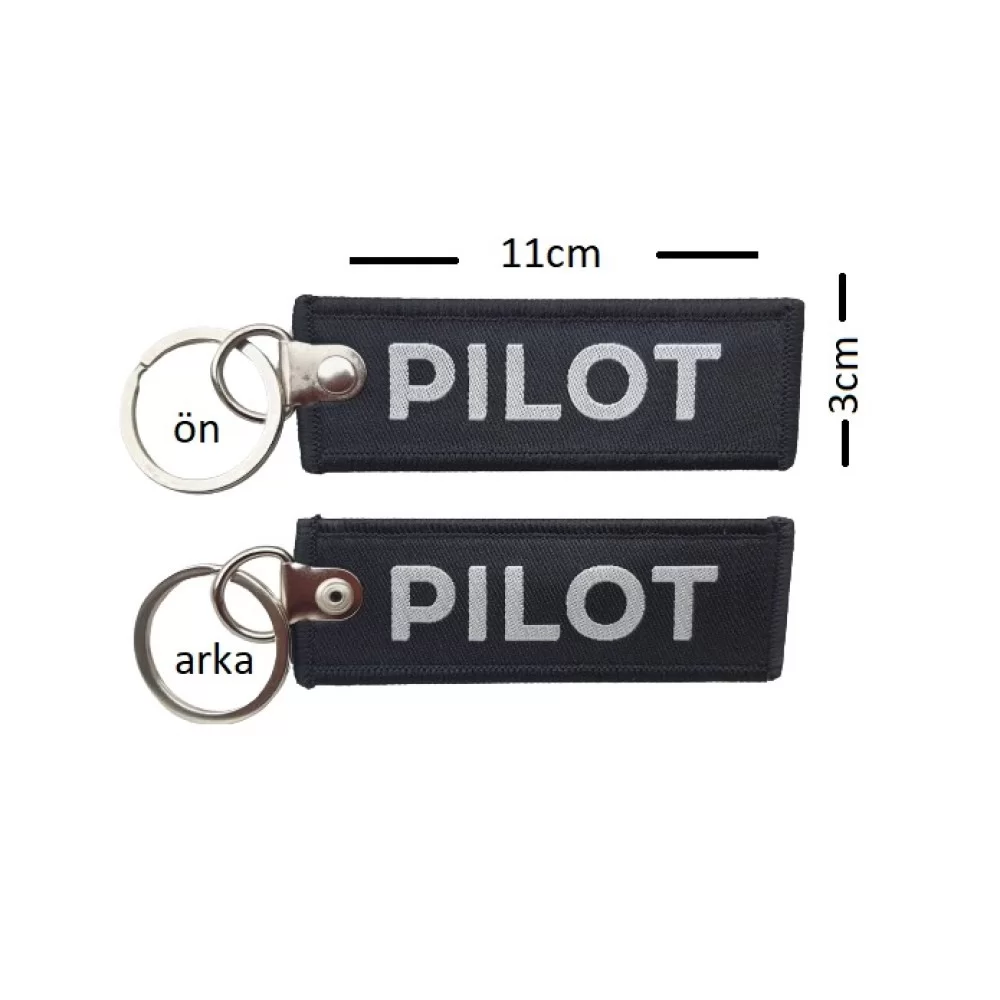 Pilot Siyah Remove Before Flight Bez Anahtarlık 