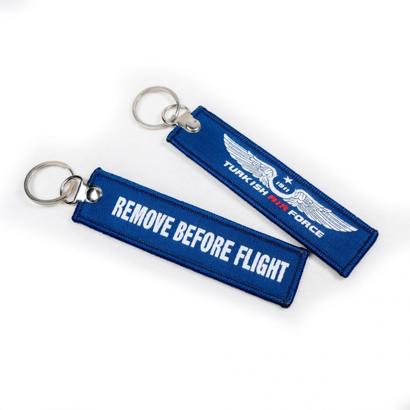 Turkish Air Force Remove Before Flight Mavi Bez Anahtarlık 