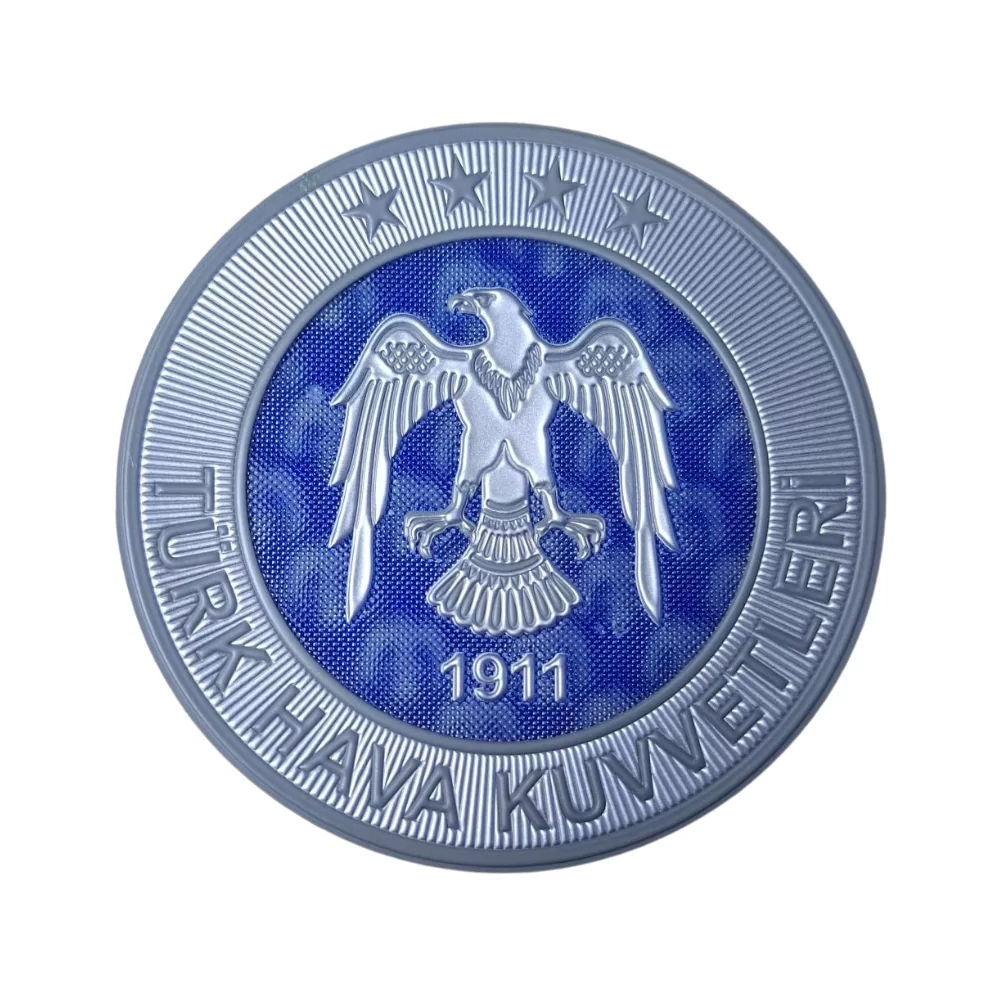 3 Boyutlu Türk Hava Kuvvetleri 1911 Kartal Figür Dijital TPU Peç Arma