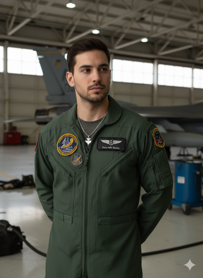 F-16 Jet Savaş Uçağı Zincirli Unisex Kolye