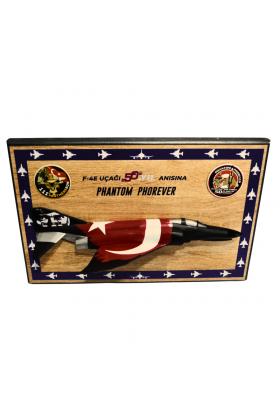 F-4 Phantom 1/48 Yarım Duvar Dekorasyonu | Kişiselleştirilebilir