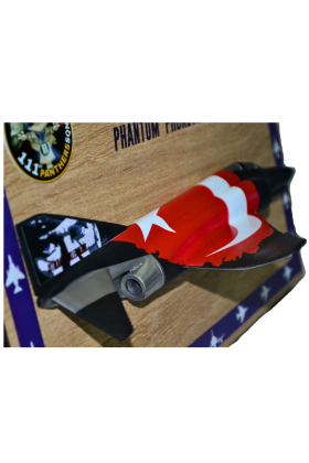 F-4 Phantom 1/48 Yarım Duvar Dekorasyonu | Kişiselleştirilebilir