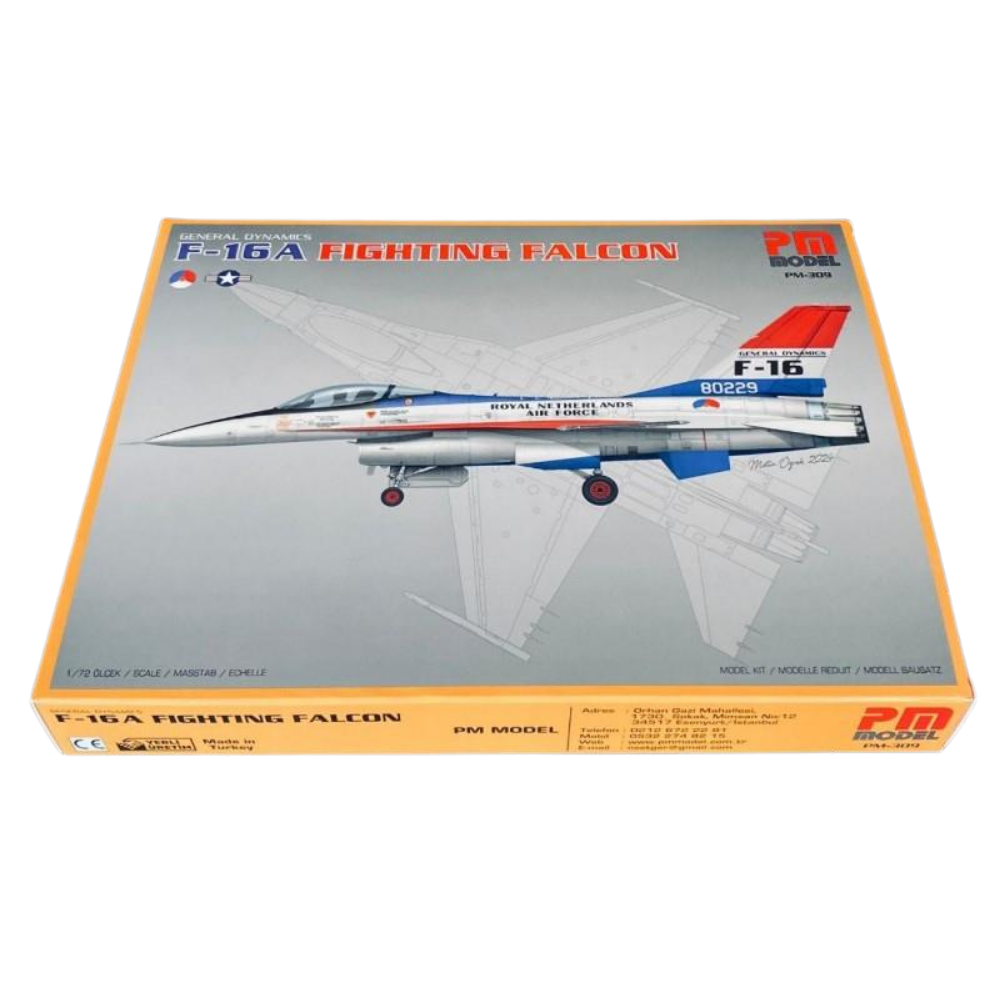 F-16A Fighting Falcon – 1/72 Ölçek Hollanda Kraliyet Hava Kuvvetleri Model KitiPM-309