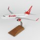 1/100 Ölçek, Corendon Airlines B737-800 Yolcu Uçağı, Sergilemeye Hazır Ahşap Standlı Model