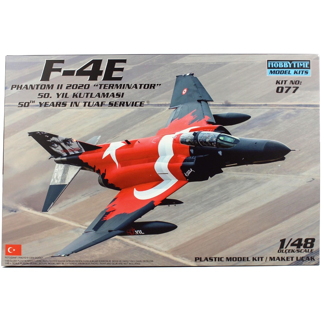 1/48 Ölçek, F-4E Phantom II, Terminatör, 50.Yıl Kutlaması, Plastik Model Kiti