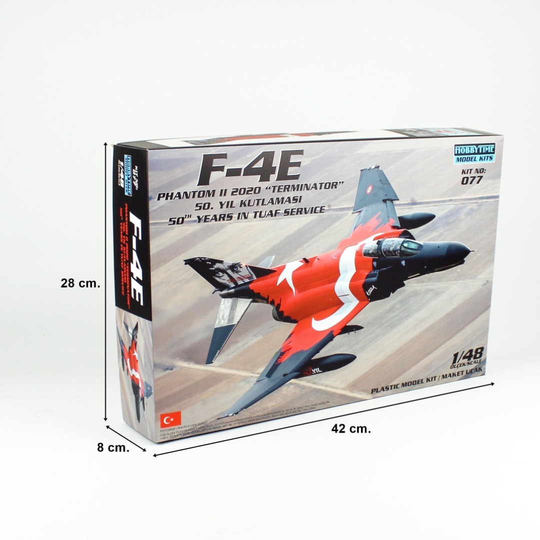 1/48 Ölçek, F-4E Phantom II, Terminatör, 50.Yıl Kutlaması, Plastik Model Kiti