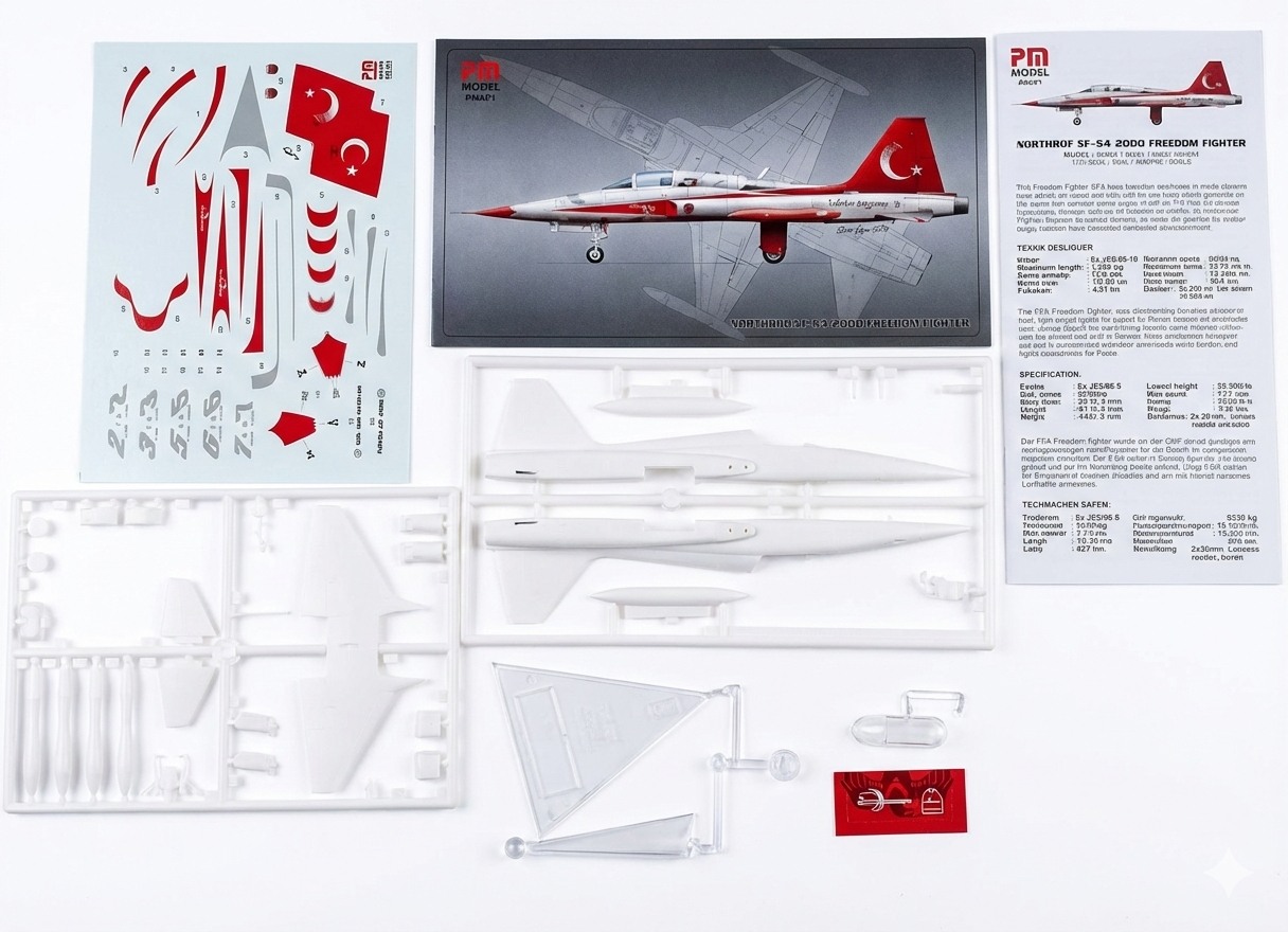 Northrop NF-5A 2000 Freedom Fighter 1/72 PM Model Türk Yıldızları Maket Uçak Kiti (PM-221)