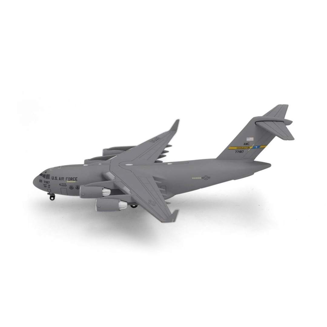 Herpa 537964 1/500 Ölçek, Amerikan Hava Kuvvetleri Boeing C-17A Globemaster III, 437.Hava İkmal Kanadı, Metal, Sergilemeye Hazır
