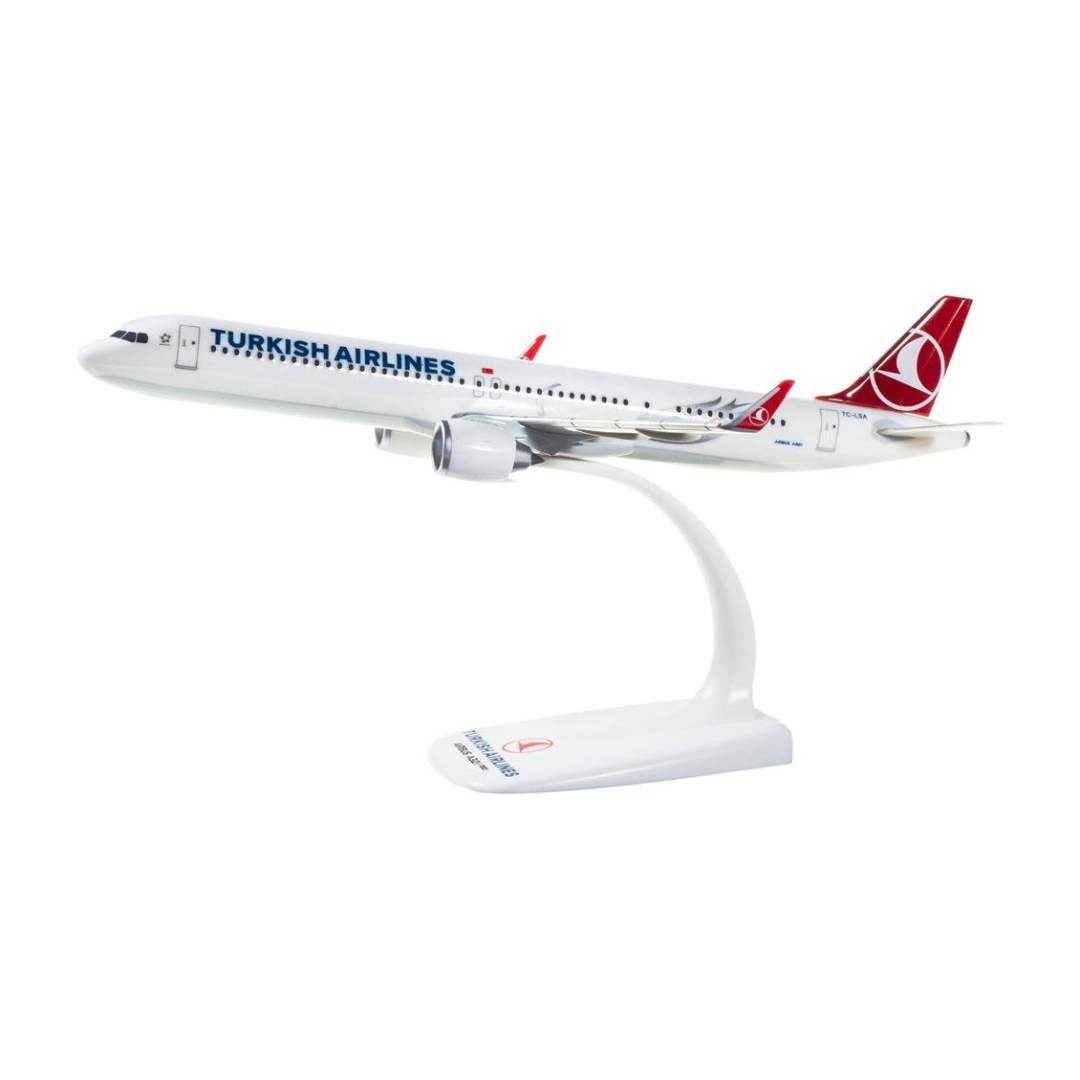 Herpa 612210 1/200 Ölçek, THY Airbus A321 neo, Snapfit, Sergilemeye Hazır Model Yolcu Uçağı