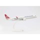 Herpa 612210 1/200 Ölçek, THY Airbus A321 neo, Snapfit, Sergilemeye Hazır Model Yolcu Uçağı