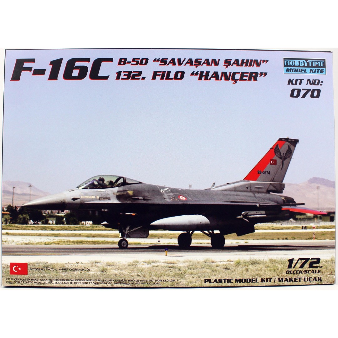 1/72 Ölçek, F-16C B-50 Savaşan Şahin, Hançer 132.Filo, Savaş Uçağı Plastik Model Kiti