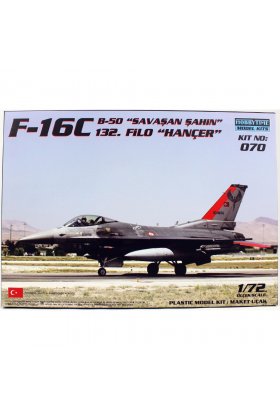 1/72 Ölçek, F-16C B-50 Savaşan Şahin, Hançer 132.Filo, Savaş Uçağı Plastik Model Kiti