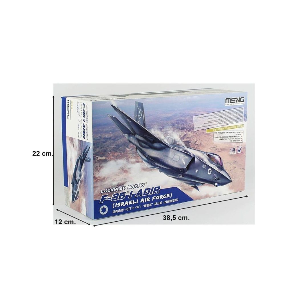 Meng LS-018 1/48 Ölçek, Lockheed Martin F-35I Adir (Israeli Air Force) Savaş Uçağı, Plastik Model Kiti